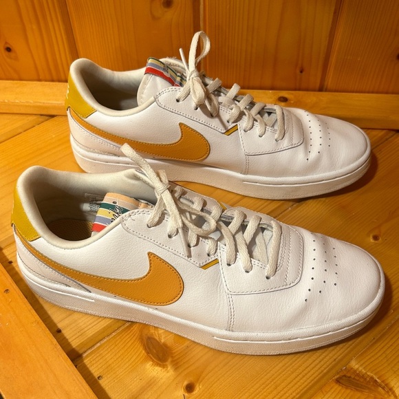 Nike Women’s Court Blanc White Track Red Sneakers 2020 Size 10 - Picture 5 of 8